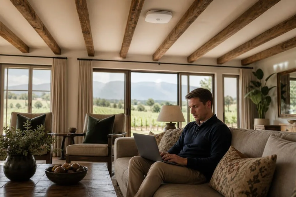 Guesthouse WiFi in Franschhoek: Access Points, Dead Zones and Network Cabling