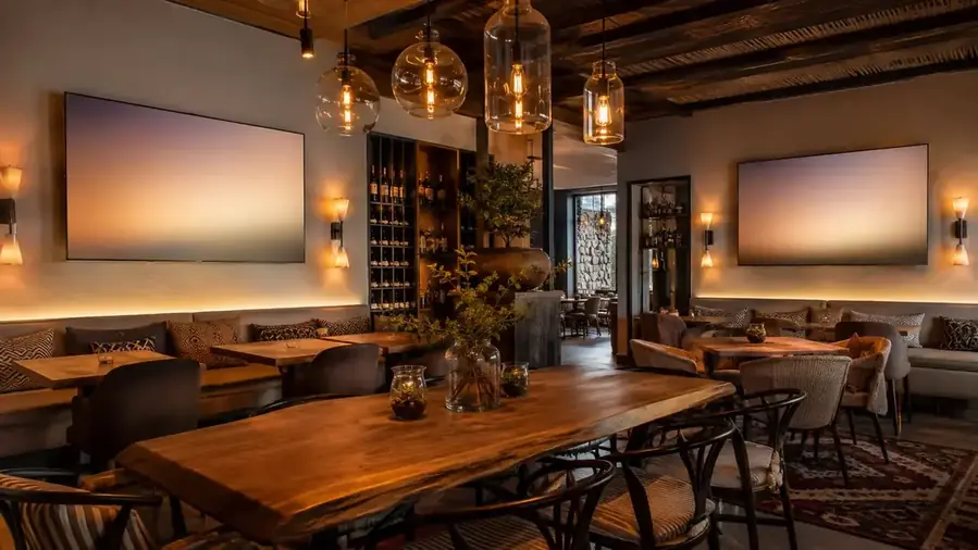 DSTV at a Cape Winelands wine estate restaurant