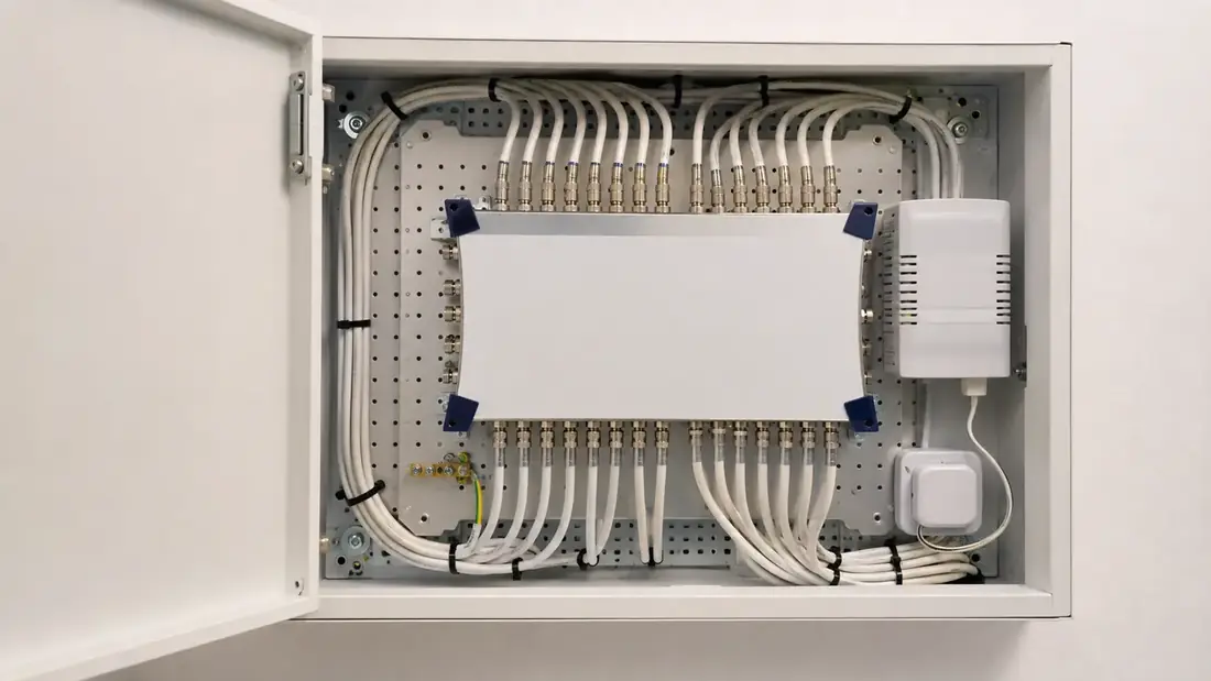 DStv Switch unit distributing satellite signal to multiple units