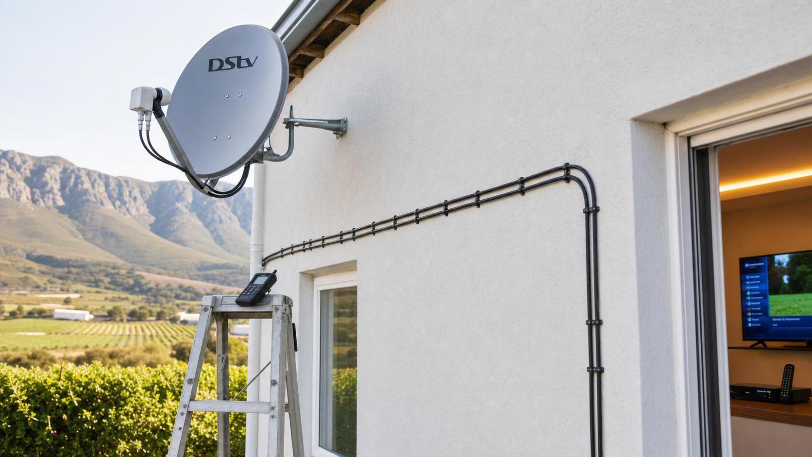 Neat dual-cable run for Extra View installation