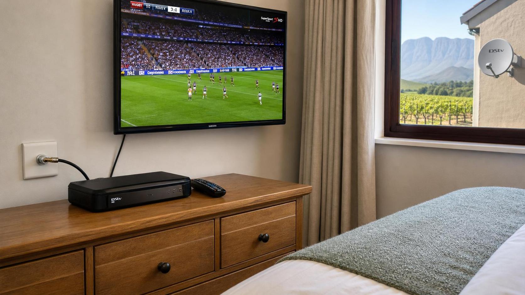 Second-room HD decoder connected as Extra View slave