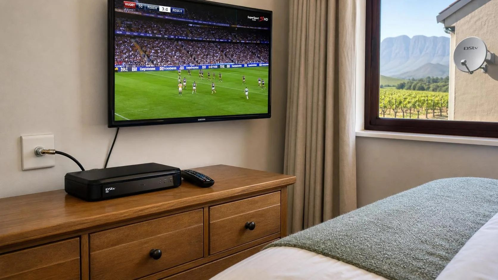 Second-room HD decoder connected as Extra View slave