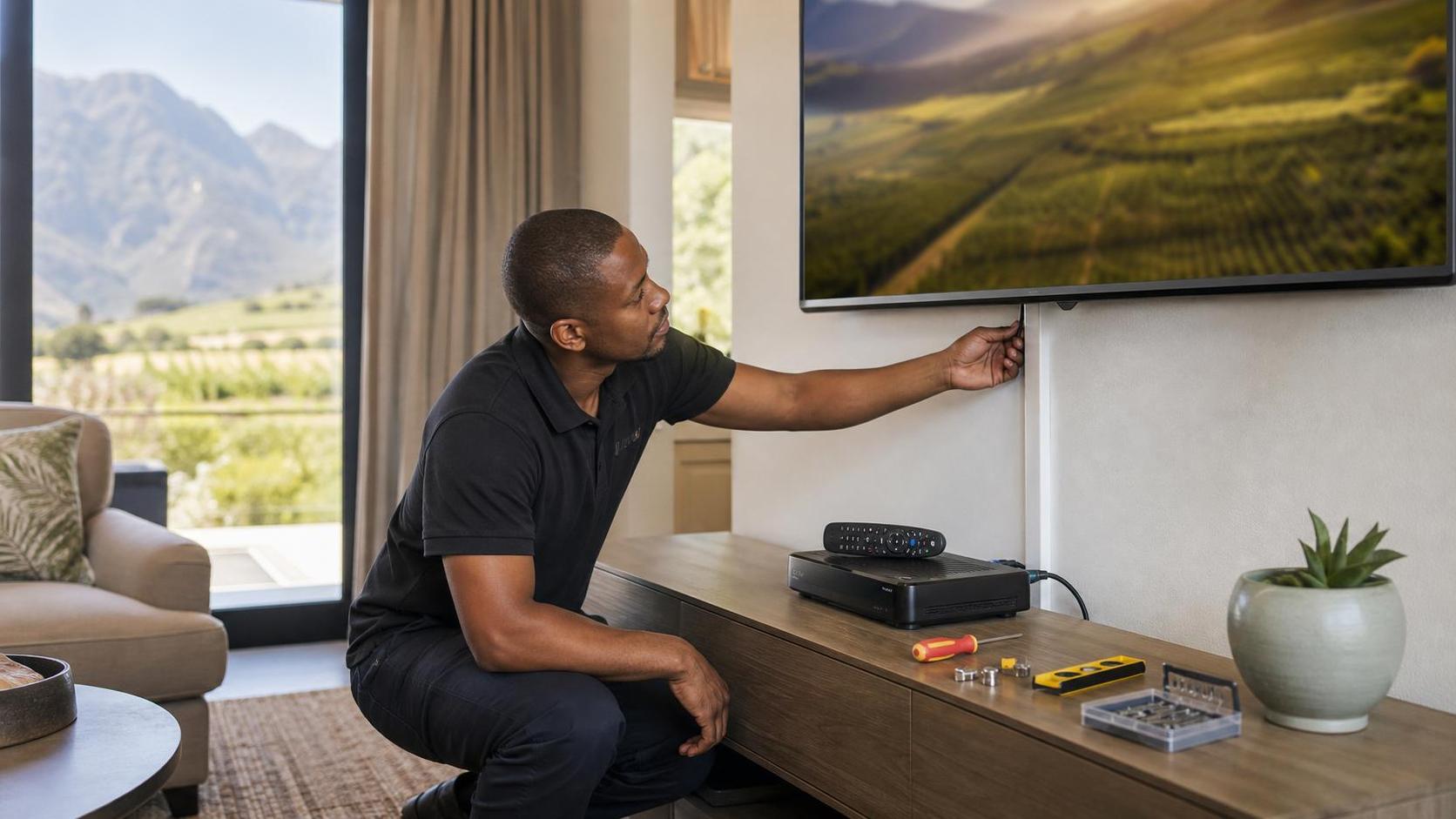 TV Wall Mounting & Cable Management